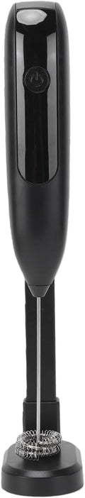 AMONIDA Handheld Milk Frother Wand, Electric Milk Foamer, Cordless USB Rechargeable Drink Mixer with One Button Operation, Ideal for Coffee Hot Chocolate Protein Foam (Black)