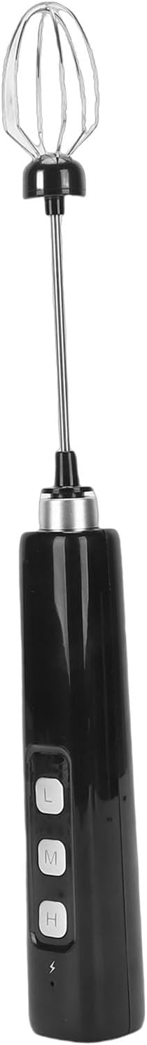 Mingzhe Electric Milk Frother Handheld Drink Mixer USB Rechargeable Stainless Steel for Coffee Lover Outdoor