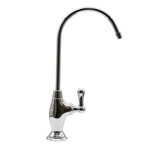 Westbrass D2033-NL-26 10" Classic 1-Lever Handle Cold Water Dispenser Faucet, Polished Chrome