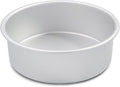 7 Inch Round Cake Pan, Aluminum Round Cake Baking Pans Tins For for birthday cake party cake.Silver(7×3 round Cake Pan)