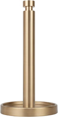 Ivilon Countertop Paper Towel Stand - Steady and Easy Tear - Fits All Paper Towel Rolls - Warm Gold