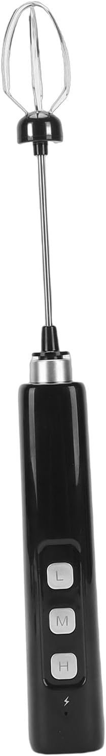 Mingzhe Electric Milk Frother Handheld Drink Mixer USB Rechargeable Stainless Steel for Coffee Lover Outdoor