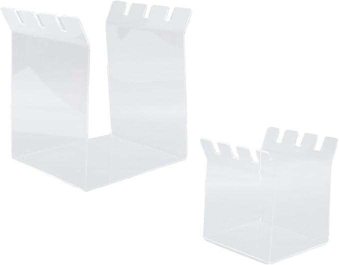 Ziplock Bag Holder, Baggy Rack Holder for Food Prep Bag, Acrylic Adjustable Food Filling Zip Lock Freezer Bag Stand, Comes with both Quart & Gallon Sizes (2 Pack)