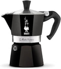 Bialetti Moka Express Iconic Italian Stovetop Espresso Maker (Black, 6 Cups)
