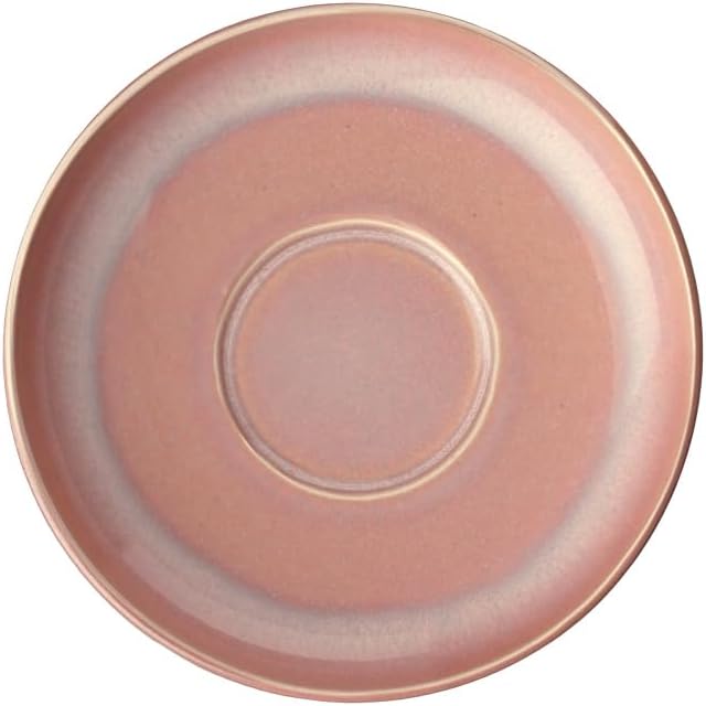 like. by Villeroy & Boch Perlemor Coral Coffee Cup Saucer, Premium Porcelain, Made in Germany, Dishwasher and Microwave Safe, 6.25x1 in