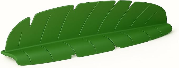 Silicone Kitchen Sink Splash Guard Banana Leaf Shape – Colorful Silicone Sink Splash Guard with Suction Cups, Water Protector for Small Kitchen Sink, Bathtub & Counter by Giftly Moment