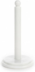 Marble Paper Towel Holder 12" Inches for Kitchen Towels Rack Handmade Paper Roll Holder with Stand – Wrapping Paper Towels Holder - Hand Towel Rack Holder, White