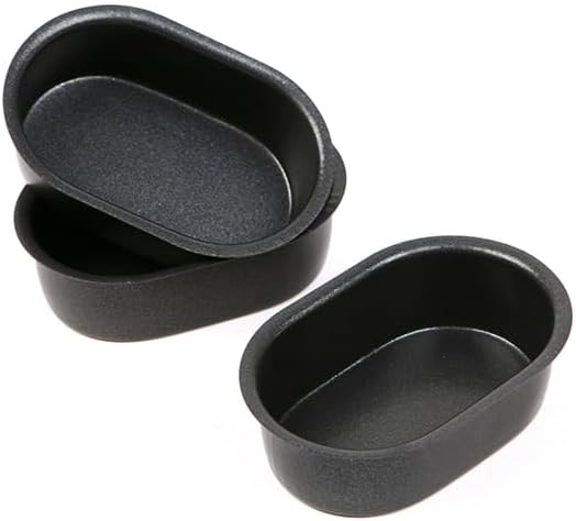Korean Egg Bread Pan 1 cup molds 3pcs Nonstick Teflon Coating with Heavy Duty Carbon Steel for Baking Loaf