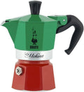 Bialetti Moka Express Iconic Italian Stovetop Espresso Maker (Green/Red, Makes 1/2 Cups)