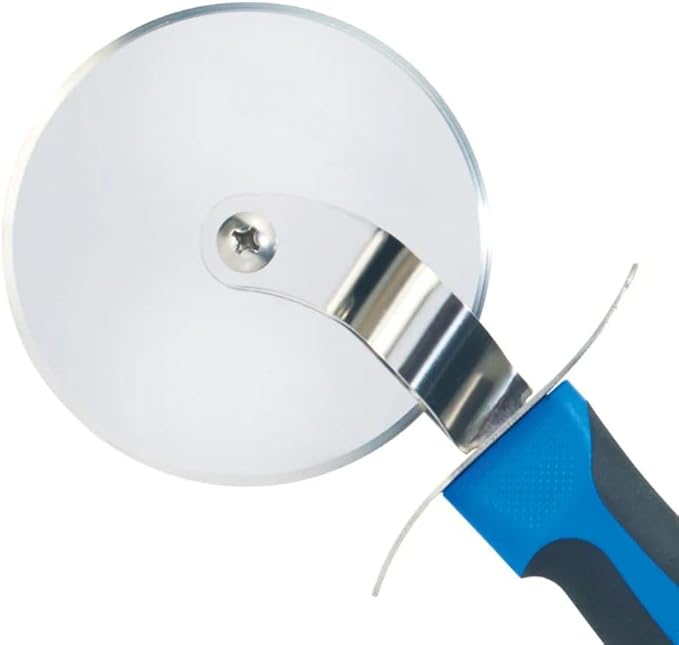Soro Essentials- 4" German Steel Blade Pizza Cutter with Slip Resistant Handle- Pizza Wheel Pizza Slicer Pizza Cutter Wheel with Sharp Blade for Cutting Slice Thick or Thin Pizza Crusts Pies Pizza