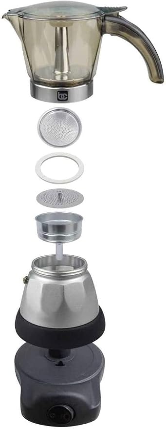 Bene Casa Espresso Coffee Maker, 3 Cup, 12 x 9 x 8"