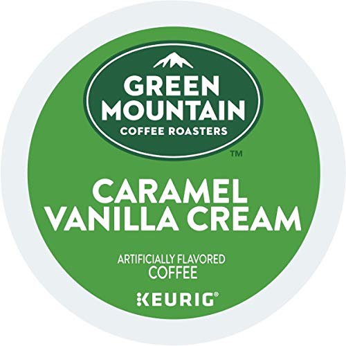 Green Mountain Coffee Roasters Caramel Vanilla Cream Coffee, Keurig Single-Serve K-Cup pods, Light Roast, 96 Count