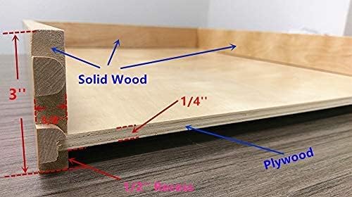 Elysian Pull-Out Tray Organizer, 17" W × 21" D Sliding Storage Drawer with Full-Extension 35mm Ball-Bearing Slides, Roll-Out Shelf for Kitchen Cabinet Organization