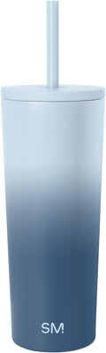 Simple Modern Classic Tumbler with Straw Lid | Insulated Iced Coffee Cup Reusable Stainless Steel Water Bottle Travel Mug | Gifts for Women Men Her Him | 24oz | Stormy Skies
