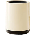 Plastic Round Trash can, Universal Trash can with lid, Open, Suitable for Living Room, Bedroom, Restaurant, Office, Study Room(A)