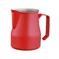 Motta 35cl Stainless Steel Professional Milk Pitcher, 11.8 Fluid Ounce, Red