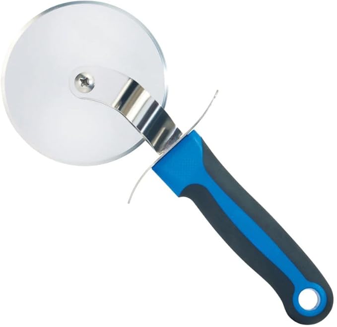 Soro Essentials- 4" German Steel Blade Pizza Cutter with Slip Resistant Handle- Pizza Wheel Pizza Slicer Pizza Cutter Wheel with Sharp Blade for Cutting Slice Thick or Thin Pizza Crusts Pies Pizza