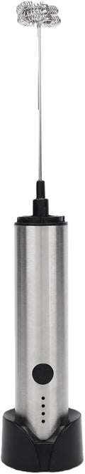 Electric Milk Frother, USB Rechargeable Handheld Foam Maker, Stainless Steel Electric Whisk with 3 Speeds, Ideal for Coffee, Hot Chocolate & Matcha