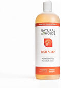 Enzyme Hand Dish Soap - Natural House Scrubby - Probiotic Formula Cuts Grease, Gentle on Hands - Plant-Based, Septic Safe - Sensitive Skin Friendly - Citrus Scent - 32 oz