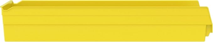 Akro-Mils 30174 Plastic Nesting Shelf Bin Box, (24-Inch x 11-Inch x 4-Inch), Yellow, (6-Pack)
