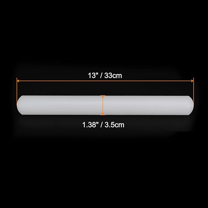 HARFINGTON Fondant Rolling Pin 13 Inch x 1.38 Inch PP Plastic Non-Stick Fondant Roller Dough Roller Kitchen Decorating Tools for Fondant Cookie Pastry Pizza Clay Dough