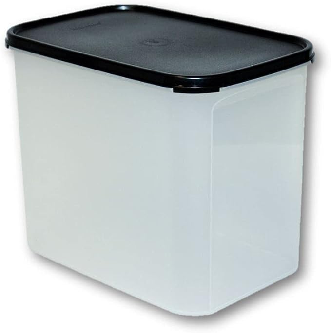 Tupperware Modular Mate #4 Rectangular 37cup with Black Seal