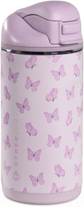 HydroJug Ease2o 14oz Kids Water Bottle with Straw & Chug Lid, Flutter