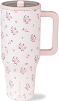 HydroJug Traveler 32oz, Insulated Tumbler with Handle & Straw, Wildrose