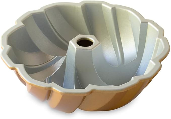 Nordic Ware NW 95577 75th Anniversary Braided Rope Bundt Cake Pan, Gold 12 Cup Capacity (Pack of 3)