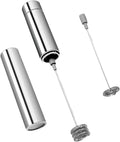 for Electric Milk Frother Handheld Milk Foamer,Stainless Steel Whisk Coffee Latte Cappuccino Foam Maker for Lattes and Hot Chocolates