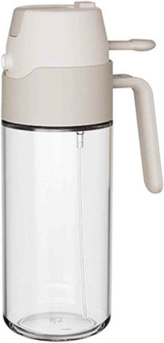 Oil Sprayer, Glass Oil Spray Bottle, Sprayer Mister, Continuous With Portion Control, For Cooking,for Kitchen, Air Fryer(WHITE,550ml)