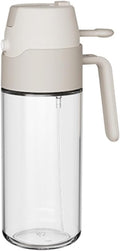 Oil Sprayer, Glass Oil Spray Bottle, Sprayer Mister, Continuous With Portion Control, For Cooking,for Kitchen, Air Fryer(WHITE,550ml)