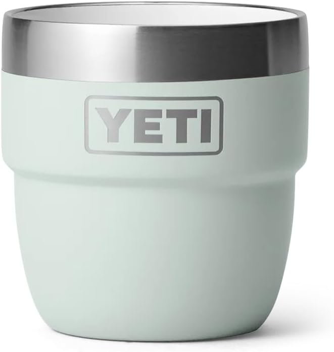 YETI Rambler 4 oz Stackable Cup, Stainless Steel, Vacuum Insulated Espresso/Coffee Cup, 2 Pack