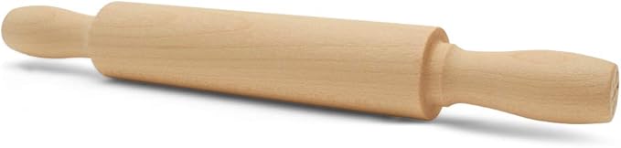 Wooden Mini Rolling Pin, 7 Inches Long, Pack of 6, Perfect for Fondant, Pasta, Baking in the Kitchen, Crafting by Woodpeckers