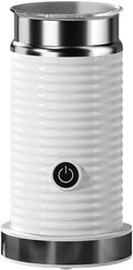 Automatic milk frother,Milk frothing machine,Electric for Hot & Cold Froth, Froth Or Heat Milk，Multifunctional milk frother，Automatic off & Easy Cleaning, Silent Operation (White)