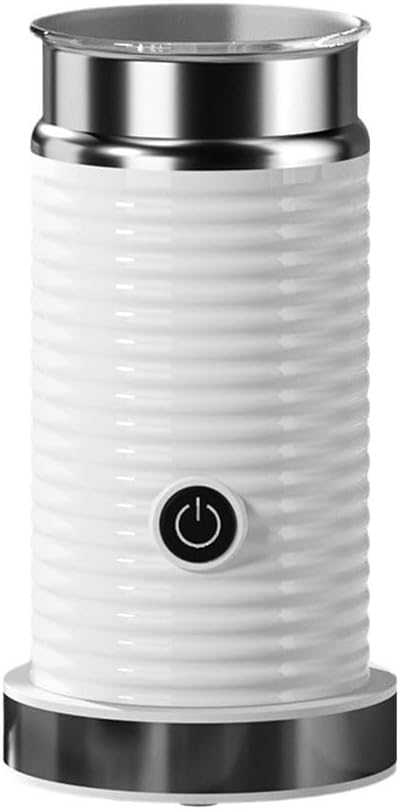 Automatic milk frother,Milk frothing machine,Electric for Hot & Cold Froth, Froth Or Heat Milk，Multifunctional milk frother，Automatic off & Easy Cleaning, Silent Operation (White)