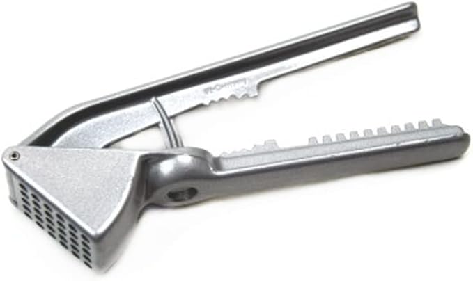 Westmark Germany Multipurpose Garlic Press with Olive Pitter, Nutcracker and Fish Scaler (Grey)