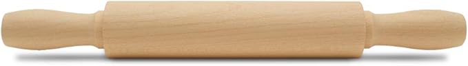 Wooden Mini Rolling Pin, 7 Inches Long, Pack of 6, Perfect for Fondant, Pasta, Baking in the Kitchen, Crafting by Woodpeckers