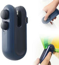 2-in-1 Mini Bag Sealer with Cutter & Magnet, Rechargeable Portable Resealer for Snack & Food Storage, Handheld Heat Seal Machine, 2pcs White Chips Sealing Device