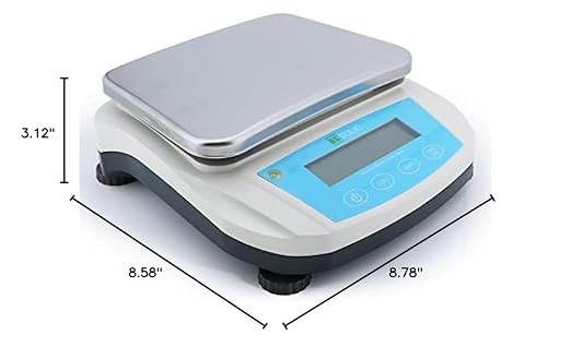 U.S. Solid 10kg x 0.1g Electronic Precision Balance Lab Digital Balance Scale, RS232 & USB Interface, AC100V-240V Power Supply, 19 Measurement Units