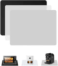 3Pack 30x40cm Silicone Placemats,1.1mm Thick Heat-Resistant Non-Skid Mats for Resin Casting &Table Protection, Food Grade-Black&Gray&Translucent