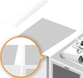 Linda’s Essentials Silicone Stove Gap Covers (2 Pack), Heat Resistant Oven Gap Filler Seals Gaps Between Stovetop and Counter, Easy to Clean Stove Gap Guard (21 Inches, White)