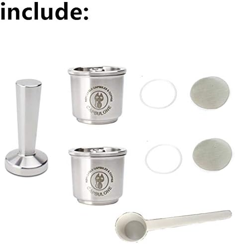 refillable coffee capsule reusable filter capsule pod fit for illy X1 X7 X9 Y1 Y3 Y5 Y9 machine 2capsule+1tamper