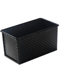 Cake Tin， Non-Stick Cake Mould, Baking ToolsBaking Mold,Cake Mould,Baking Baking Baking Pan Bread Oven Cake Mold Rectangular Toast Making Box with Lid Non Stick Skillet Pan Pans (Color : Large Black S