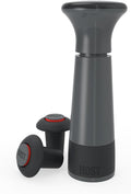 Host AirLOCK Wine Saver Pump and Wine Preserver with Wine Stoppers Vacuum Sealer Wine Pump and Wine Vacuum Bottle Stopper, set of 3, Black