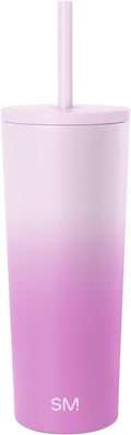 Simple Modern Classic Tumbler with Straw Lid | Insulated Iced Coffee Cup Reusable Stainless Steel Water Bottle Travel Mug | Gifts for Women Men Her Him | 24oz | Violet Dreams