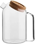 Pitcher Creative Glass Water Jug Teapot Heat Resistant Cold Juice Bottle with Cork Lid Juice Iced Tea Drink Pitcher Water Pitcher(S)