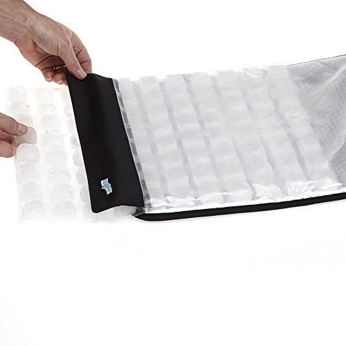 FlexiFreeze Party Mat Food Cooling Serving Platter – Buffet Display Chiller for Meat, Cheese, Fruit & Party Food Trays – Catering Supplies Cold Serving Mat Black (19" x 15")