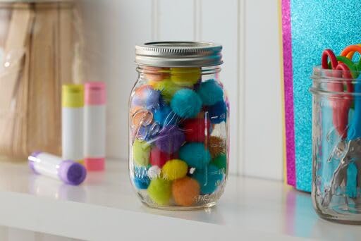 Ball Regular Mouth Glass Mason Jars with Lids and Bands, Used for Canning (Pint, 16 Ounce (Pack of 24))