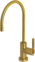 Kingston Brass KS8197CTL 1/4 Turn Water Filtration Faucet, Brushed Brass